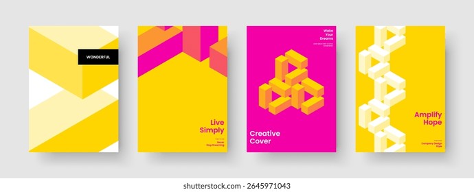Geometric Business Presentation Template. Abstract Report Layout. Isolated Flyer Design. Banner. Background. Brochure. Book Cover. Poster. Advertising. Journal. Leaflet. Newsletter. Brand Identity