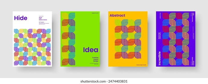 Geometric Business Presentation Template. Creative Book Cover Design. Isolated Background Layout. Banner. Report. Brochure. Poster. Flyer. Pamphlet. Portfolio. Journal. Handbill. Advertising