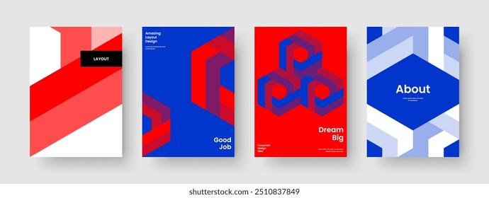 Plantilla de presentación de negocios geométricos. Diseño de Reporte Creativo. Diseño de volante aislado. Antecedentes. Cartel. Portada de libro. Folleto. Anuncio. Manual. Identidad de marca. Panfleto. Catálogo. Folleto