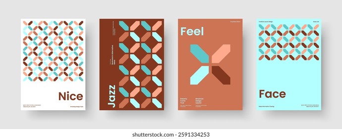 Geometric Business Presentation Template. Creative Brochure Design. Isolated Book Cover Layout. Poster. Report. Background. Banner. Flyer. Newsletter. Handbill. Portfolio. Pamphlet. Journal