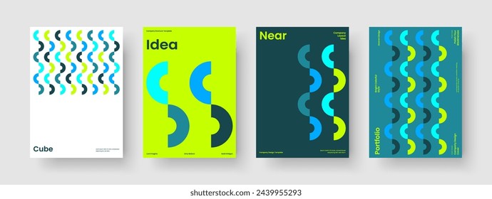 Plantilla de presentación de negocio geométrica. Diseño de folleto moderno. Diseño de póster creativo. Portada del libro. Pancarta. Volante. Informe. Antecedentes. Identidad de marca. Boletín informativo. Publicidad. Catálogo. Diario