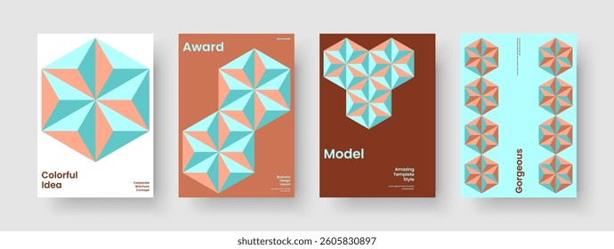 Geometric Business Presentation Template. Modern Flyer Layout. Isolated Report Design. Banner. Brochure. Book Cover. Poster. Background. Handbill. Catalog. Magazine. Pamphlet. Leaflet