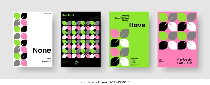 Geometric Business Presentation Template. Modern Poster Design. Isolated Brochure Layout. Background. Flyer. Banner. Book Cover. Report. Advertising. Leaflet. Magazine. Pamphlet. Brand Identity