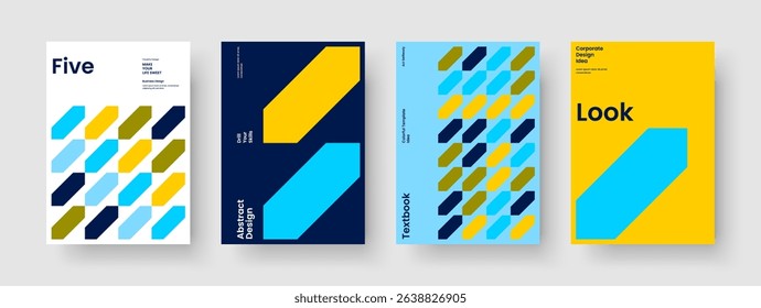 Geometric Business Presentation Template. Modern Brochure Layout. Isolated Flyer Design. Background. Book Cover. Poster. Banner. Report. Advertising. Journal. Brand Identity. Newsletter. Portfolio