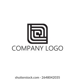 Diseño geométrico del logotipo del Vector del negocio de EG