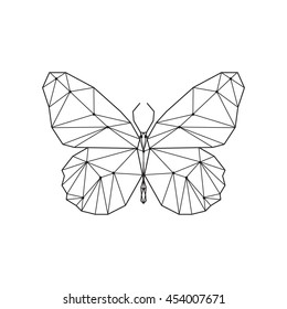 Geometric Butterfly. Butterfly Constellation. 