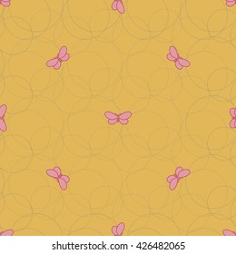 geometric butterfly seamless pattern. Fashion graphic. Background design. Modern stylish abstract texture. Template for prints, textile, wrapping and decoration, wallpaper. Vector illustration.