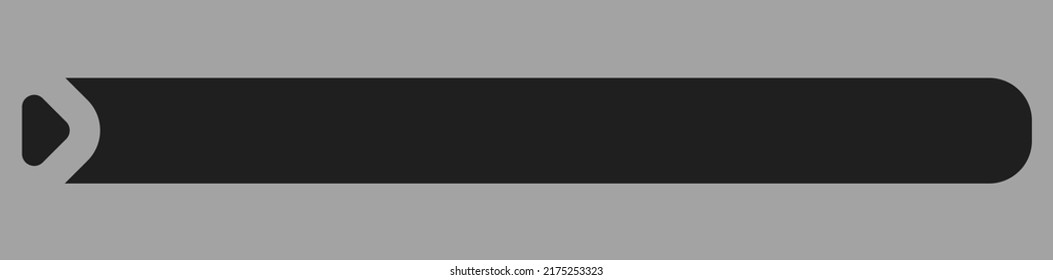 Geometric button, banner rectangle shape with empty, blank space for your message. vector illustration