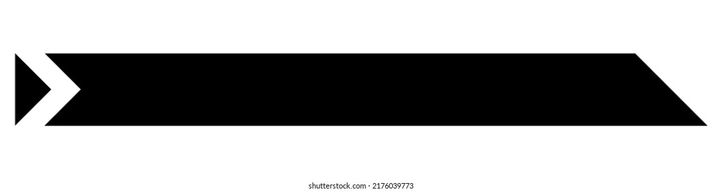 Geometric button, banner rectangle shape with empty, blank space for your message. vector illustration