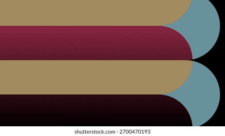 Geometric Calm: Sharp, angular shapes softened by a background of muted, deep tones.