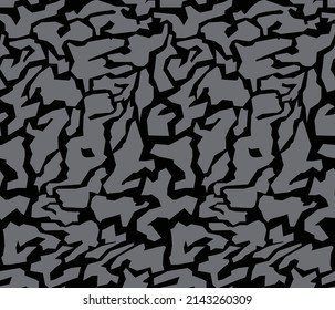 Geometric Camouflage Abstract Seamless Pattern, Urban Military Camouflage Repeat Pattern Design For Army Background, Printing Clothes, Fabrics, Sport Jersey Texture, Poster, Cards And Wallpaper