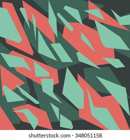 Geometric camouflage pattern background