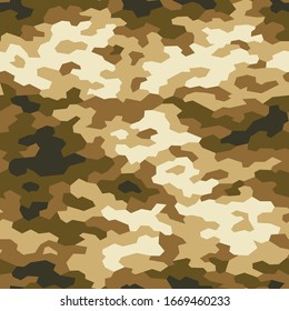 Diseño de camuflaje geométrico sin fisuras. Resumen de textura moderna e interminable de camo. Templo textil de tela y moda. Ilustración vectorial.