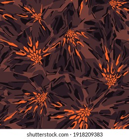 Geometric camouflage seamless pattern. Abstract modern endless polygonal camo texture for fabric and fashion and vinyl wrap print design. Vector illustration.