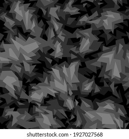 Geometric camouflage seamless pattern. Abstract modern endless military camo texture for fabric and fashion print. Vector background.