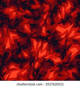 Patrón sin soldadura de camuflaje geométrico. Resumen de la textura moderna e interminable de camo militar para tela y estampado de moda. Fondo vectorial.