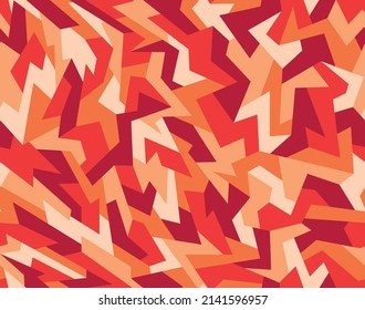 Geometric camouflage seamless pattern. Abstract modern military camo  background of polygons for fabric textile and vinyl wrap print. Endless vector illustration.