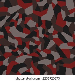 Geometric camouflage seamless pattern. Abstract modern military urban camo texture for fabric and fashion print. Vector background.