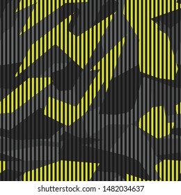 
Geometric camouflage seamless pattern. Racing background on van print on paper and decal. Modern vector design.
