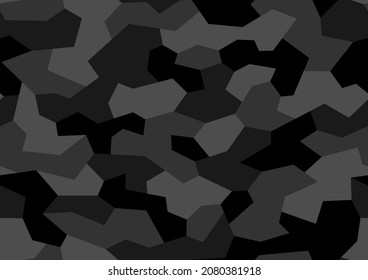 Geometric camouflage seamless pattern texture. Abstract modern endless military polygonal background.