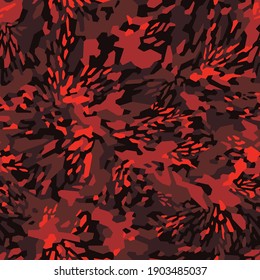 La textura de camuflaje geométrico es un patrón sin fisuras. Resumen de los antecedentes interminables de los modernos campamentos militares. Ornamento para tela, moda e impresión de envoltura de vinilo. Ilustración vectorial.