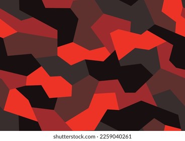 Geometric camouflage texture seamless pattern. Abstract modern military sport ornament for fabric and fashion textile print. Vector background.