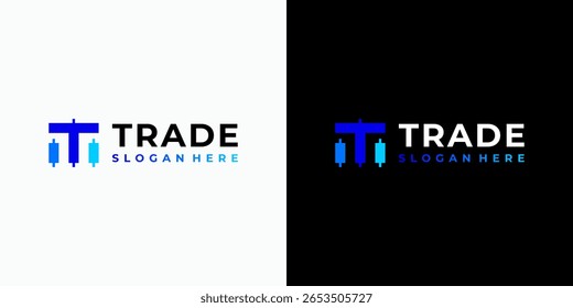 Um design de logotipo vetorial inicial em forma de candelabro com um estilo moderno, simples, limpo e abstrato. Um ícone para negócios, tecnologia, comércio e marcas pessoais.