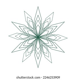 Geometric  Cannabis Logo vector Icon Sign illustration in white background isolated