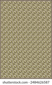 Geometric Carpet Rug with Border.