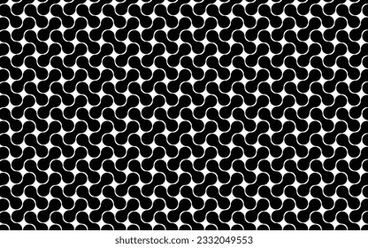 geometric cell back and white color seamless pattern