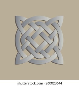 Geometric celtic cross symbol