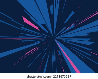 Geometric centered radial rays shapes abstract background for your projects