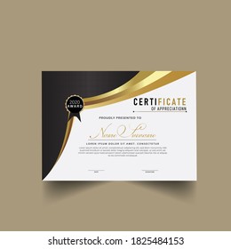 Geometric certificate of achievement template