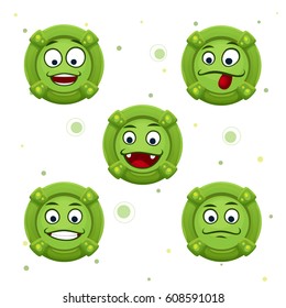 Geometric characters pack circles for game