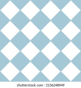 The Geometric Checker Pattern With Rhombus Tiles. Seamless Vector Background. Simple Lattice Graphic Design.