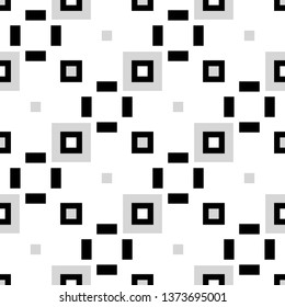 Geometric checkered abstract pattern. Vector geometrical checked seamless  background. 