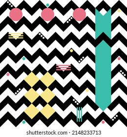 Geometric Chevron Pattern 3. Design for cards, background, digital paper, fabric. Easily combined with others in the series.