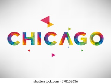 Geometric Chicago City Vector Design