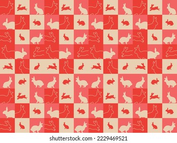 geometric chinese new year background zodiac japanese vector pattern seamless rich red lunar asian