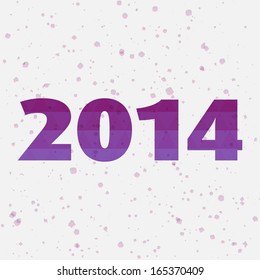 Geometric Christmas background. Vector background. Year 2014. 