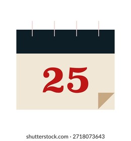 Geometric Christmas element. For invitation, poster, postcard, advertisement. Vector illustration, flat design