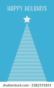 Geometric Christmas tree. Abstract design. Vector illustration