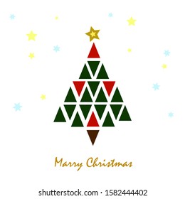 Geometric Christmas Tree simple design