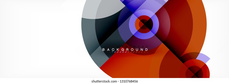 Abstrakter Hintergrund des geometrischen Kreises, geometrischer, kreativer Hintergrund, Vektorgrafik