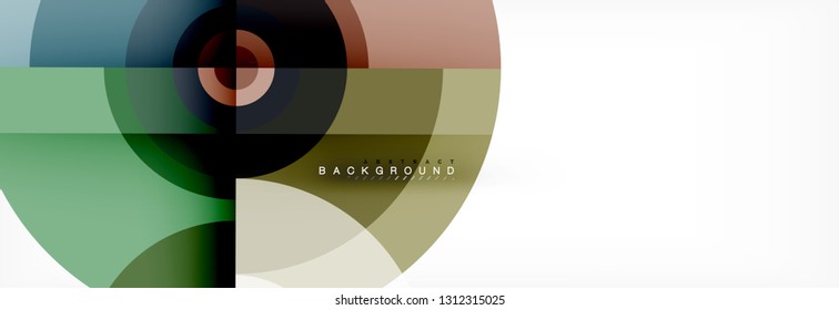 Geometric circle abstract background, creative geometric wallpaper, vector illustration