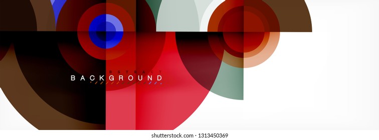 Geometric circle abstract background, creative geometric wallpaper, vector illustration