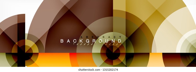 Geometric circle abstract background, creative geometric wallpaper, vector illustration