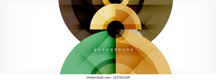 Geometric circle abstract background, creative geometric wallpaper, vector illustration