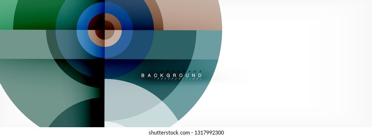 Geometric circle abstract background, creative geometric wallpaper, vector illustration