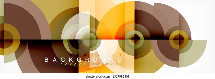Geometric circle abstract background, creative geometric wallpaper, vector illustration